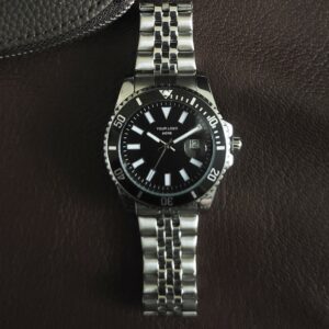 Men's Customized Diver Signature – Cosmic Black Dial, Jubilee Steel Strap